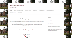 Desktop Screenshot of knoxvillecollege.edu