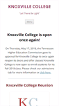 Mobile Screenshot of knoxvillecollege.edu