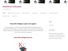 Tablet Screenshot of knoxvillecollege.edu
